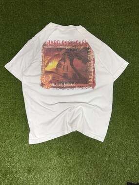 Vintage Hard Rock Cafe Nassau Bahamas Sunset Graphic T-Shirt Large